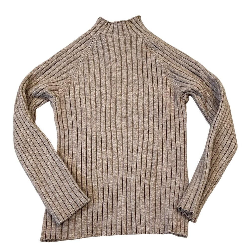 Mayoral Kids Beige Ribbed Knit Sweater Size 5 NWT